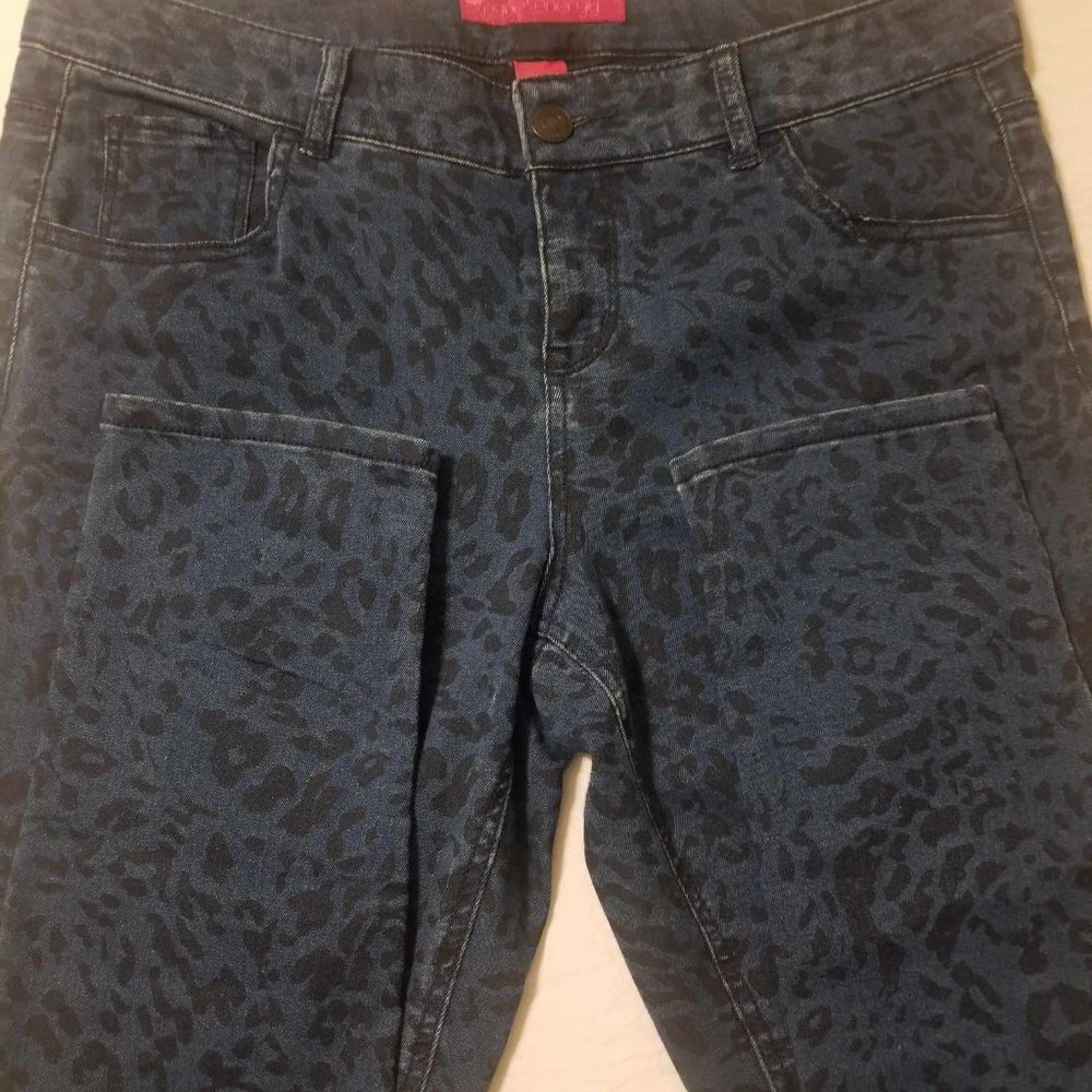 Pure Energy Blue Leopard Jean size 16
